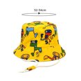 thumbnail image 2 of Otqutp Toddler Fishing Hat Kids Adjustable Chin Strap Sun Hats Summer Spring Sun Hat 2 to 5 Years Cute Cartoon Outdoor Beach Bucket Cap, 2 of 4