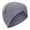 Grey, variant on Solid Head Cover for Women Soft Turban Style Wrap Cap with Comfortable Design