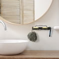 thumbnail image 5 of Adhesive Wall Mounted Soap Holder Basket, Black, 5 of 6