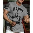 thumbnail image 2 of Gymish Happy Hour Deadlift Workout T-Shirt for Men – Funny Gym Shirt, Weightlifting Tee, Men's Gym T-Shirt, Lifting Shirt, Workout Shirt, Gym Wear, Athletic Shirt for Men, 2 of 6