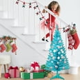thumbnail image 5 of Mayhihi 4ft Artificial Blue Green Christmas Tree with 50 Warm White Lights, Hinged Mini Tree for Indoor Outdoor Use, 5 of 7