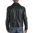 thumbnail image 2 of Noora Mens Lambskin Black Motorcycle Leather Jacket With Zipper & Zipped Pocket | Collered Jacket |  ST07, 2 of 9