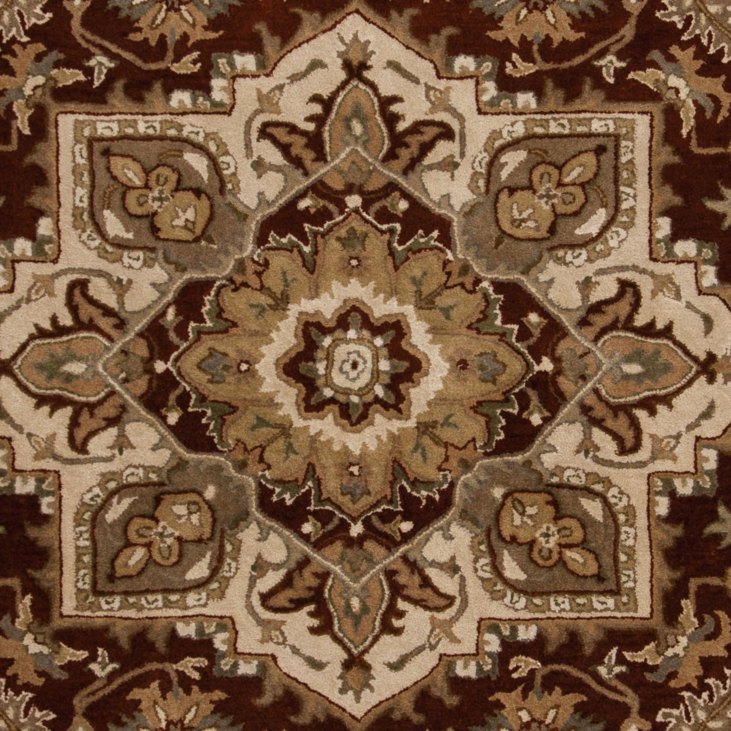 SAFAVIEH Royalty Corine Floral Bordered Area Rug, Red/Beige, 8' x 10'