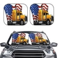 thumbnail image 2 of Balery American Truck Parasol para parabrisas de coche de 2 piezas | Parasol plegable para parabrisas delantero de coche para la mayoría de sedanes-Large, 2 of 6