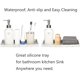 thumbnail image 5 of Bathroom Counter Tray, 11.8" Silicone Vanity Tray, Kitchen Sink Soap Tray for Dish Holder Dispenser Countertop Toilet Tank Desk Organizer Black, 5 of 5