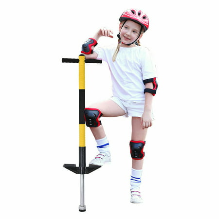 Gymax Padded Single Pogo Stick Jump Stick Children Balance Training Interior