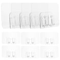 thumbnail image 1 of FUTUREORYY 50pcs Indoor Decorations Adhesive Hooks Transparent Material for General Users, 1 of 8