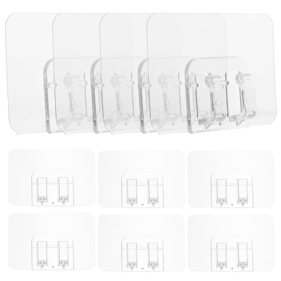unbranded 50Ud Adhesivos Transparentes Para Fijar Luces De En Pared Sin Daño