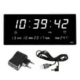 thumbnail image 2 of Reloj de pared LED eléctrico Colco Reloj despertador USB Temperatura Blanco, 2 of 8
