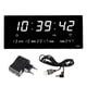 thumbnail image 2 of Reloj de pared LED eléctrico Colco Reloj despertador USB Temperatura Blanco, 2 of 8
