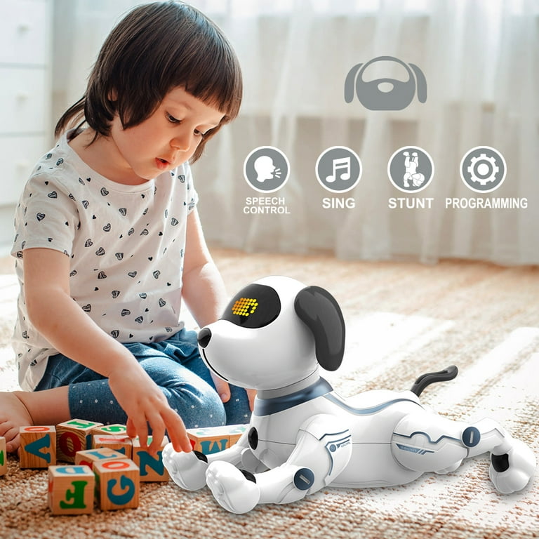Ficcug Remote Control Robot Dog,Intelligent Robot Toys for Kids