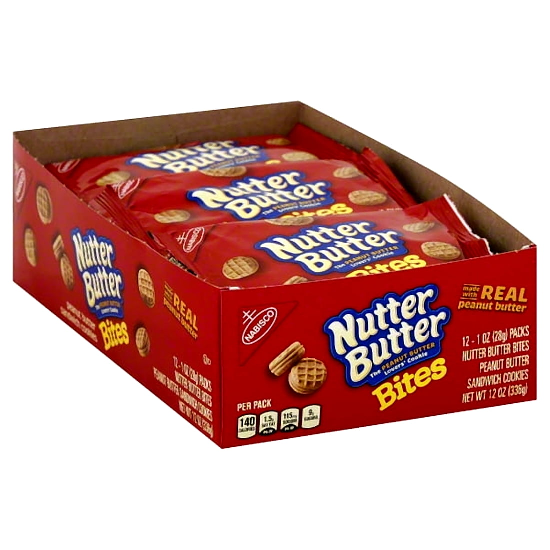 2 Pack | Nutter Butter Sandwich Cookies, 1.9 oz, 24 Count