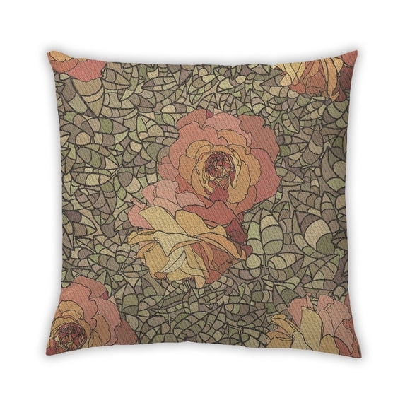 Ahgly Company Indoor Square Contemporary Throw Pillow, 18 inch by 18 inch