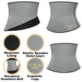 thumbnail image 3 of QRIC Women Neoprene Sauna Sweat Waist Trainer Shapewear Slimming Body Shaper Trimmer Belt Plus Size Workout Girdle, 3 of 7