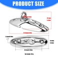 thumbnail image 5 of 2pcs Quick Release Marine Fenders Holder 316 Stainless Hanger 92mm Boat Rail Fenders Hangers Bimini Top Fitting Hardware, 5 of 8