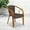 Dark Brown Rattan/Red Bamboo-Aluminum Frame, variant on Flash Furniture Cadiz Series Bamboo Patio Chair Dark Brown Rattan/Red Bamboo-Aluminum Frame