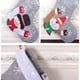 thumbnail image 5 of Cateissary Calcetín de Navidad gris colgante árbol de Navidad chimenea cama gabinete regalos bolsa caramelo presente calcetín fiesta Festival Decoración Alce, 5 of 6