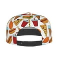 thumbnail image 2 of Kdxio Hot Dog Burger Print Snapback Hat for Men Women,Adjustable Baseball Cap, 2 of 7