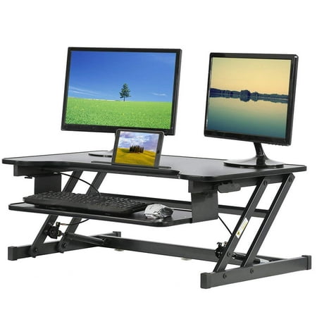 FDW Height Adjustable Standing Desk with Keyboard 32 inches (Best Standing Desk Review)