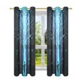 thumbnail image 7 of Yayeee Window Curtains Light Filtering 63"x52" Grommet Panel Pair Home Living Room Decor, Blue Tree, 7 of 7