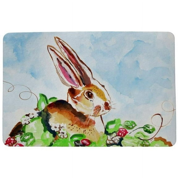 Betsy Drake DM815G Jack Rabbit Right Door Mat - 30 x 50 in.