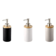 thumbnail image 5 of Dispensador de jabón de cerámica de 400 ml, estilo nórdico, dispensador de loción, dispensador de jabón para cocina y baño, color blanco, 5 of 5