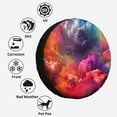 thumbnail image 4 of Colorful Abstract Cloudlike Polyester Universal Spare Wheel Tire Cover Custom Tire-Covers for Trailer RV SUV Truck Camper, 4 of 5