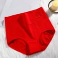 thumbnail image 6 of Daznico Womens Underwear - Women High Waist Postpartum Panties Full Coverage Soft Comfort Briefs - Panties for Women,Color:Red,Size:XXL, 6 of 6