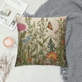 thumbnail image 2 of JEUXUS  Wildflowers Spring Throw Pillow Cover,  Flower Cushion Case Decoration for Sofa Couch, 2 of 5