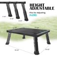 thumbnail image 2 of Large Platform RV Steps Level Adjustable Height Aluminum Folding Step Stool Light Folding skidding RV Step Supports Up to lb (), 2 of 9