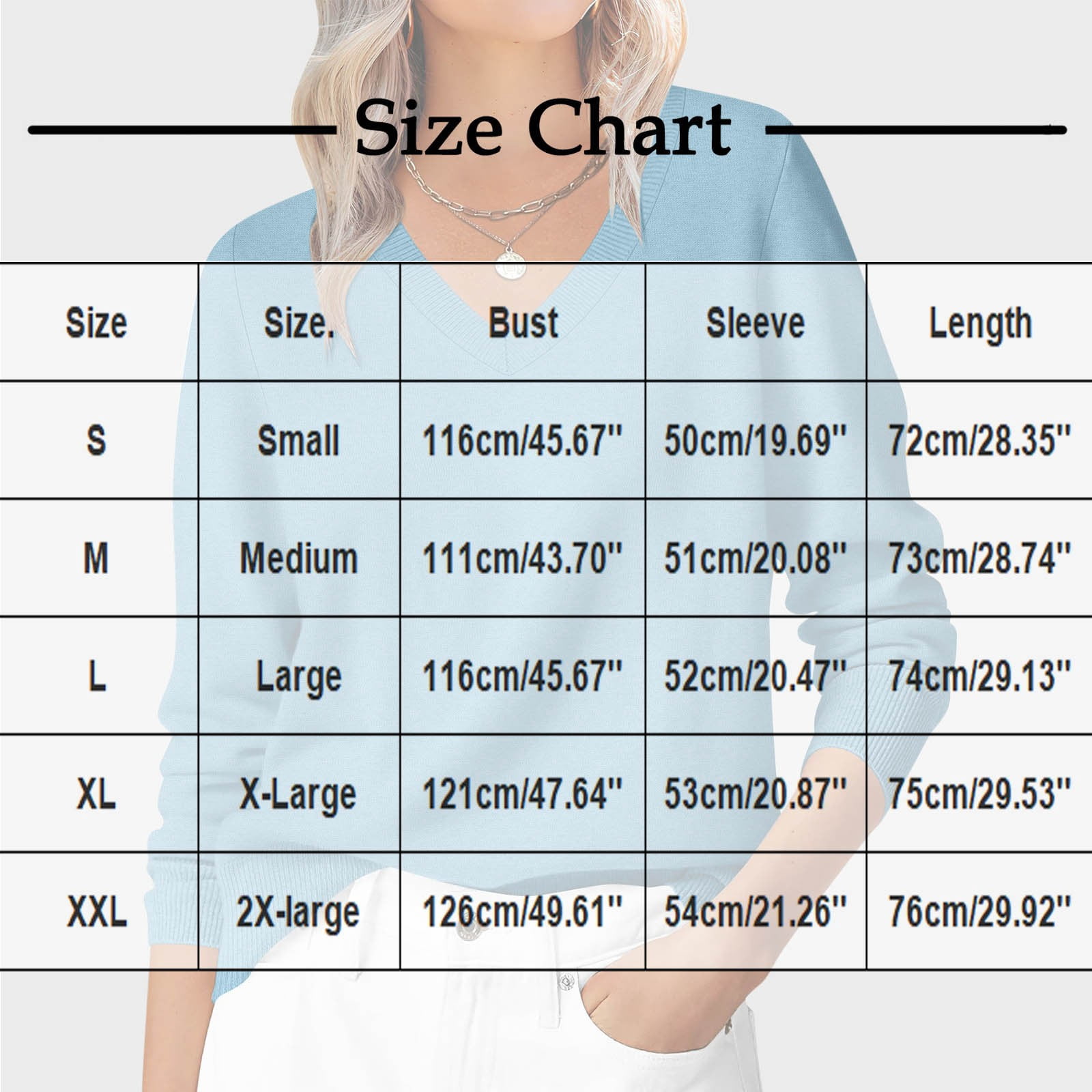 Hvot&aat Womens Solid Color Knitting Sweater Long Sleeve V Neck Classic Pullover Soft Lightweight Tops