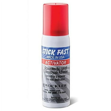 Stick Fast Aerosol Activator Multipurpose Adhesive Spray, Clear, 4 Ounces