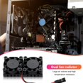 thumbnail image 1 of Ventilador Ventilador dual con disipador de calor RAM LAN Kit de disipador de calor para computadora Raspberry Pi 3 Modelo B+ JShteea Nuevo, 1 of 7