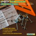 thumbnail image 3 of Conector de inglete para encimera Zipbolt 10.500 de 5 piezas con broca hexagonal, 3 of 7