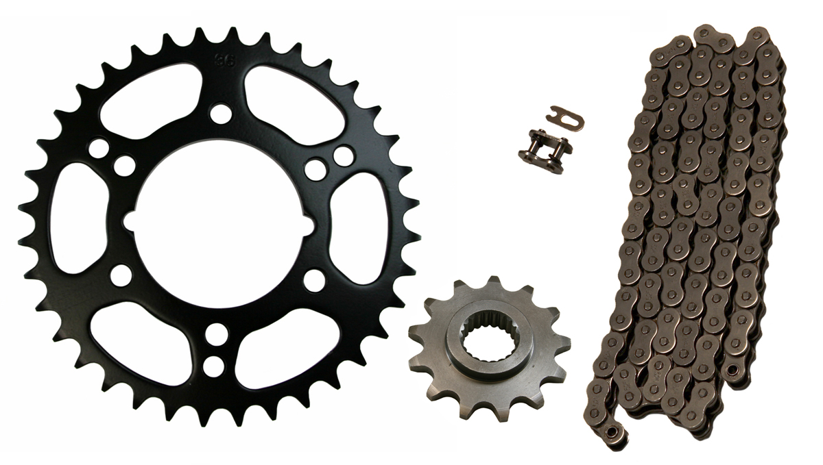 520-76L O-Ring Chain and Sprocket 13//36 for 1998-2009 Polaris Scrambler 500 4X4