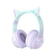 thumbnail image 1 of YOYOTUNE Auriculares Bluetooth para niños, orejas de gato con luz LED, auriculares inalámbricos para niños, Bluetooth 5.1 y sonido estéreo, plegable, diadema ajustable, auriculares para niños con micr, 1 of 5