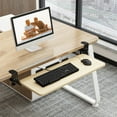 thumbnail image 3 of Clamp On Keyboard Tray Under Desk Pull Out Platform Height Adjustable Keyboard Drawer 20.5 x 9.8 Inch Ergonomic Slide-Out Computer Keyboard Stand Holder Sliding Desk Extender for Office Home, 3 of 7