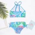 thumbnail image 3 of Yuanyu 3-14T Girls Bikini Swimsuit Beach Sport Halter Tankini 2-Piece Beachwear Swimwear Teen Girls Bathing Suit, 3 of 6