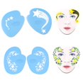 thumbnail image 3 of Keenso Flower Stencil, Face Paint Stencil, 7styles/set Body Painting For Face, 3 of 8