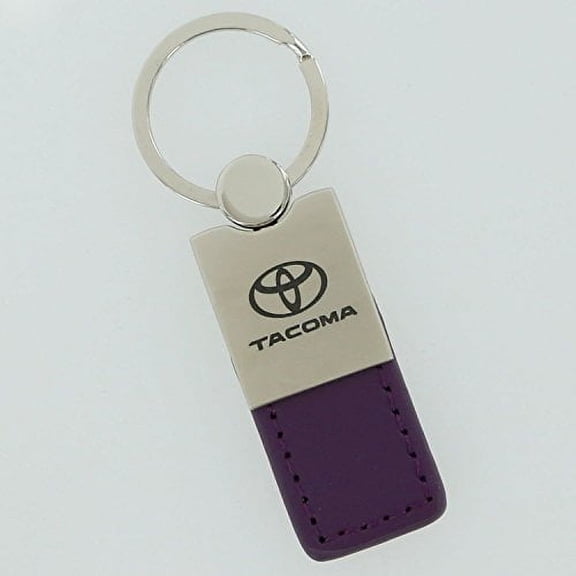 Toyota Tacoma Keychain & Keyring - Duo Premium Purple Leather