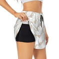 thumbnail image 3 of Lsque Leopard Print Printed Women's Running Shorts with Liner Pockets,Elastic Quick Dry Workout Athletic Gym Yoga Shorts,Womens High Waist Shorts-X-Large, 3 of 9