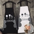 thumbnail image 1 of Delantal de Cocina de 2 Piezas Hombres Mujeres Delantal de Cocina Profesional Chef Adulto Impermeable a Prueba de Manchas, con Bolsillos y Lana Coral Absorbente, Delantal de Cocina de Chef p, 1 of 5