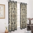 thumbnail image 3 of Bohemia 2pcs Blackout Curtains For Living Room Bedroom Grommet Top Window Set for Left And Right Biparting Open, 3 of 6