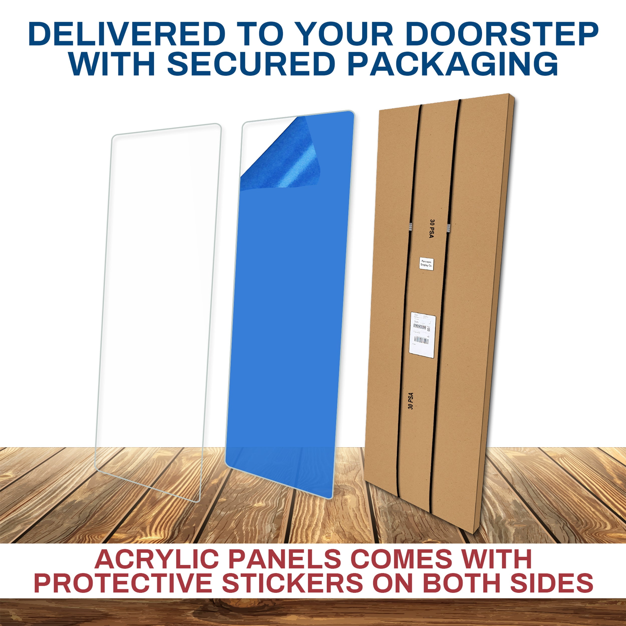 PENNZONI Drum Shield, 5 Panels & Deflectors w/ Plastic Hinges, 5.5 ft Clear Acrylic Panels