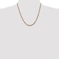 thumbnail image 2 of Solid 10k Yellow Gold 3.5mm Diamond-cut Rope Chain Necklace - with Secure Lobster Lock Clasp 20", 2 of 6