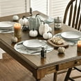 thumbnail image 2 of Smile Pumpkins Eucalyptus Leaves Round Fall Placemats Set of 4, 15 Inch Seasonal Autumn Round Table Mats for Dining Decoration, 2 of 6