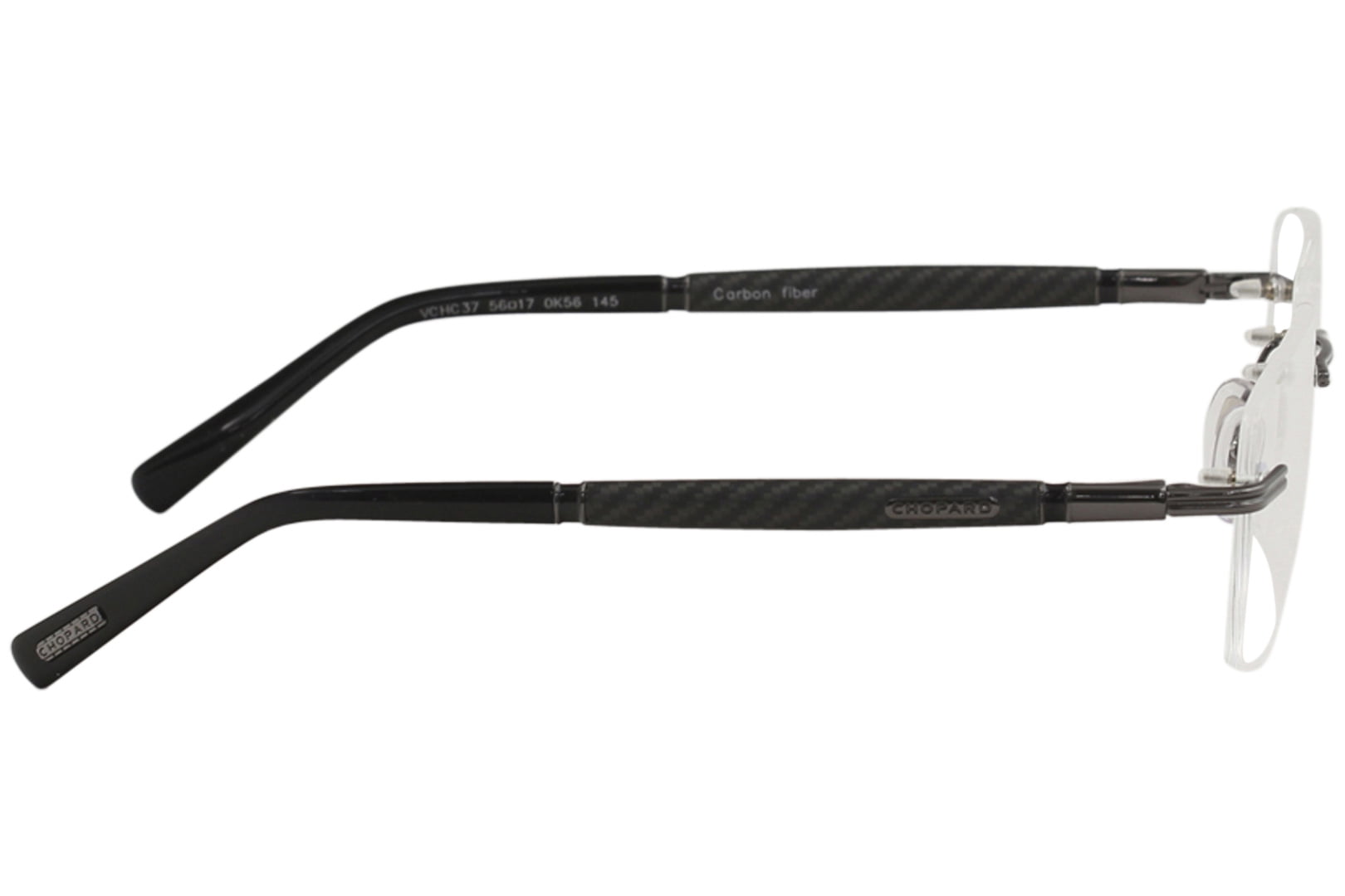 Chopard Unisex Gunmetal Square Eyeglass Frames VCHC37 0K56