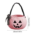 thumbnail image 4 of Hvmvliv Handheld Halloween Basket Bow Embroidered Candy Bag with Pumpkin Bucket Design for Kids Trick or Treat Holiday Decoration, 4 of 7