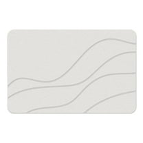 Bath Mat Stone Diatomaceous Earth Silica Material Quick Drying Water Absorbing Anti Stylish Easy to Maintain for Home Bathroom Shower Bathtub Floor Safety