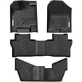 thumbnail image 1 of Alfombrillas YITAMOTOR Honda Pilot 2016-2022 para 8 pasajeros, color negro, 1 of 8